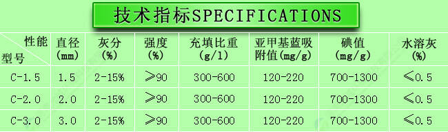 净水过滤煤质柱状炭